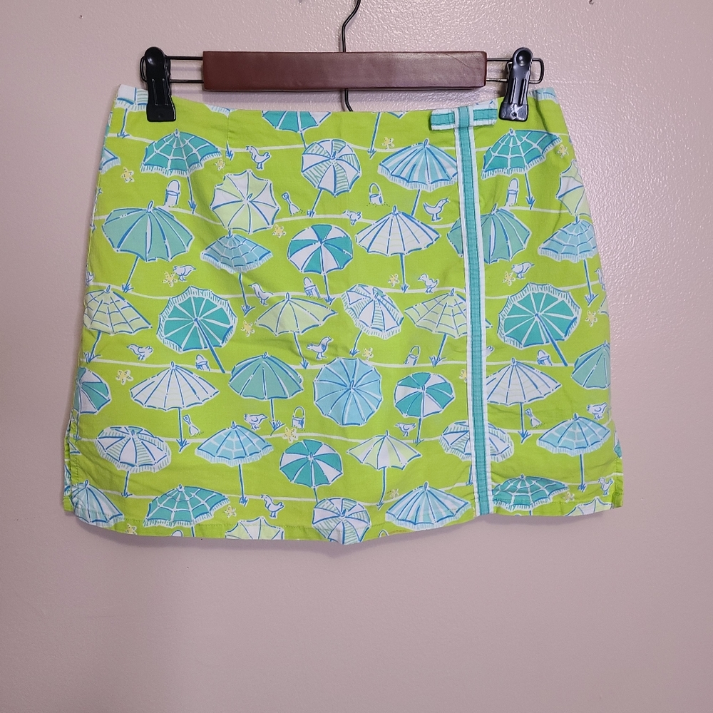 Lilly Pulitzer Vintage White Label Beach Umbrella Skort